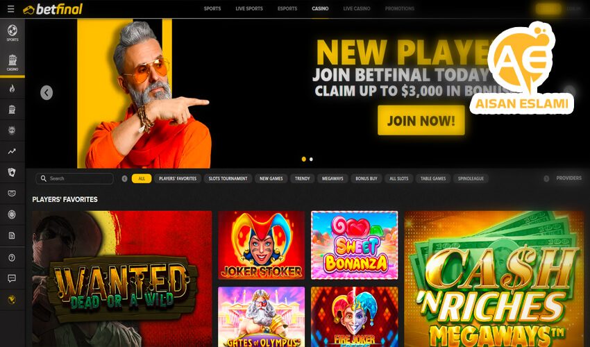 بازی های کازینویی سایت Betfinal